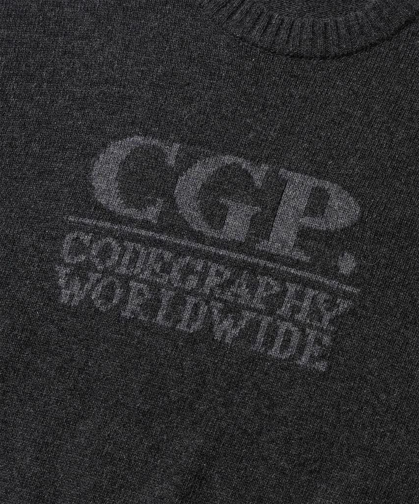 CGP (женщины) Квадратный Логотип Вязаный_Угольный