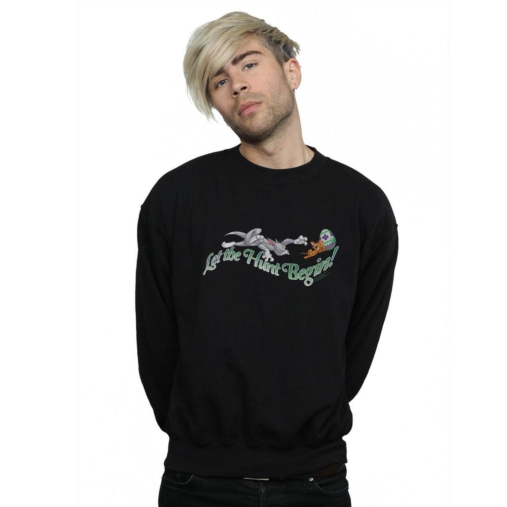 Tom And Jerry Mens Let The Hunt Begin Sweatshirt