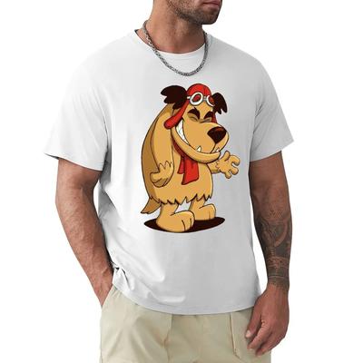 Футболка Laughing Muttley Humor Anime Футболка Harajuku с коротким рукавом Футболка с графикой из 100% хлопка