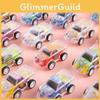 Mini Simulation Inertial Transparent Double Layer Graffiti Car Toy Children