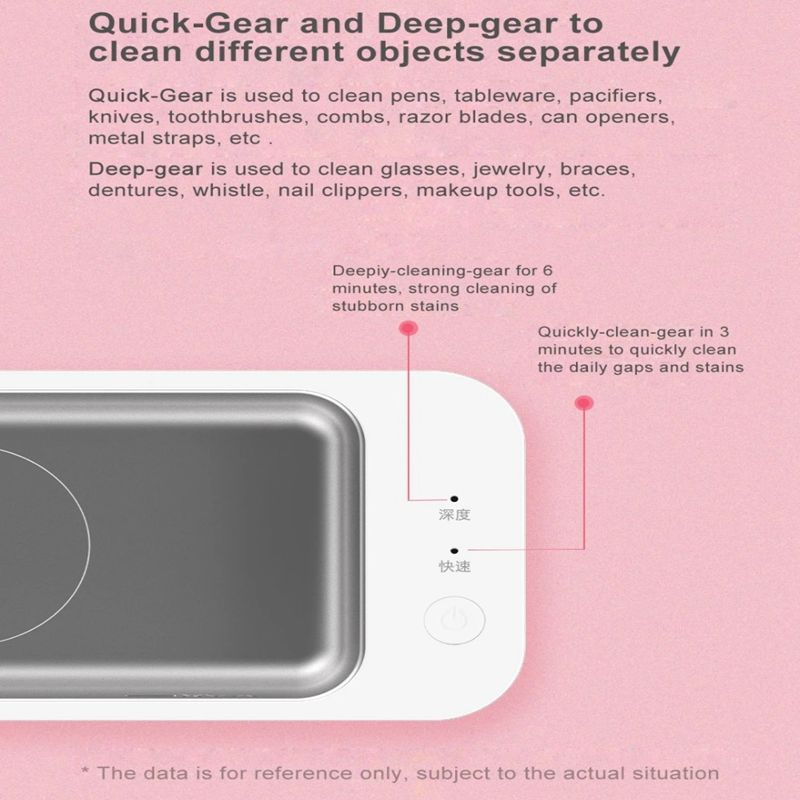 Xiaomi YOUPIN Lofans CS-602 Ультразвуковая чистящая машина Коробка Высокочастотная вибрационная мойка Очиститель для мытья ювелирных изделий, очков, часов