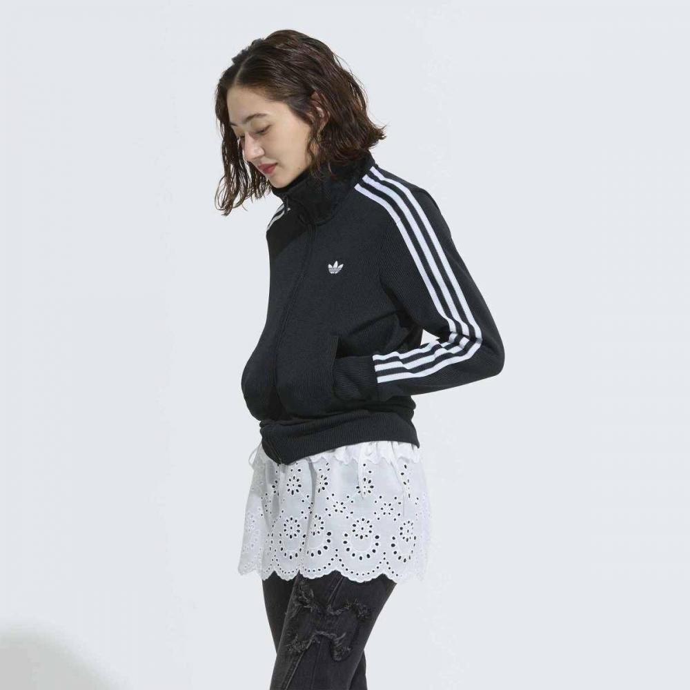 AdidaS Women S claSSic Firebird Knit Track Top With Stand Up Collar Jy2613