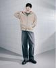 COVERNAT Ring Thread Wide Denim Pants Blue Green