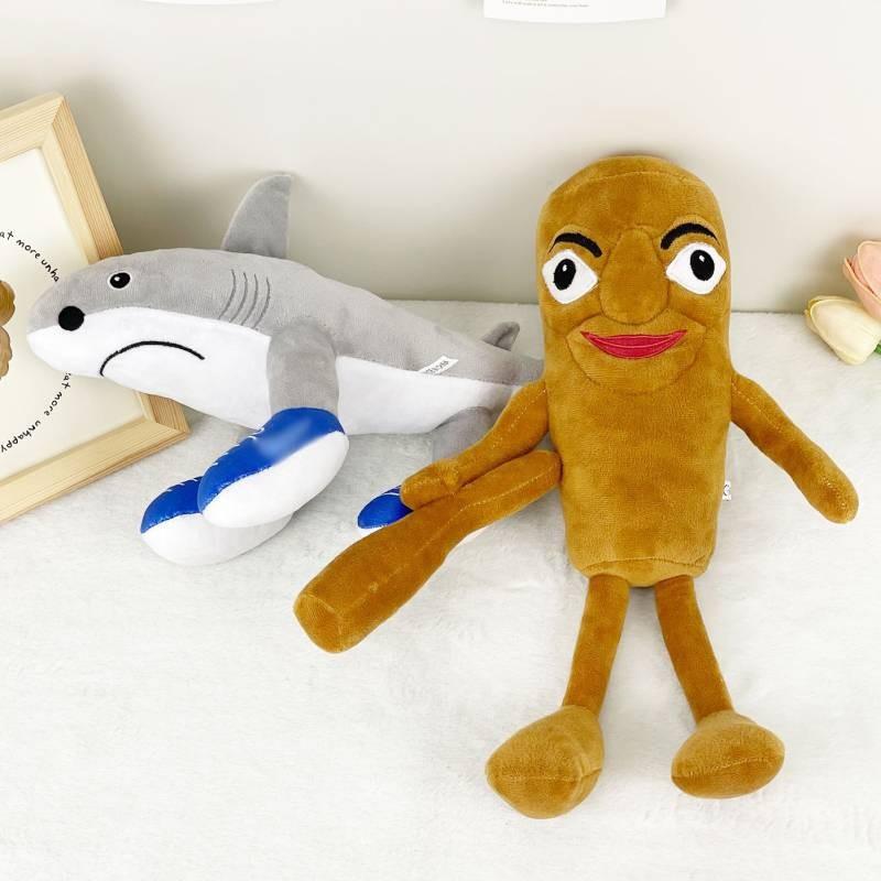 Плюшевая игрушка акула с набивкой из ПП хлопка, короткий плюш, чучело животного для детей