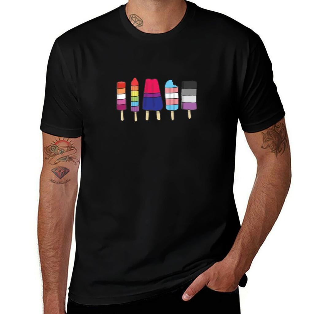 Lgbt Popsicles Tshirt Essential T Shirt Cotton Tshirt 100 Unisex Graphic T Shirt Tshirt