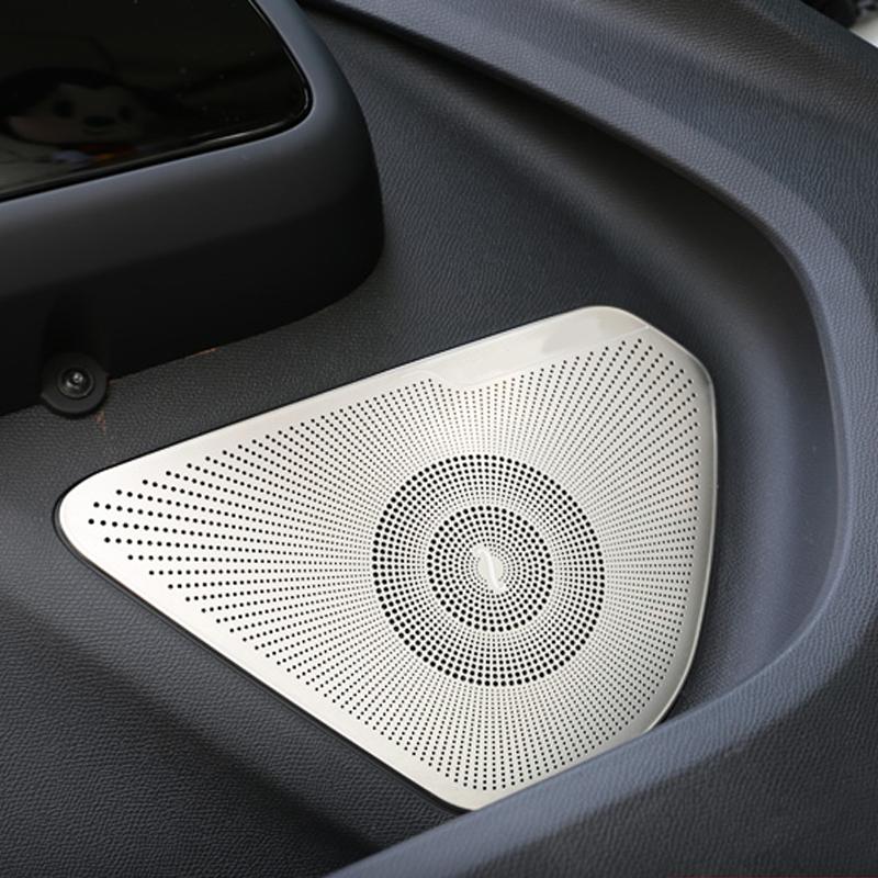 Для Citroen C5 Aircross 2017-нержавеющая дверная панель автомобиля, панель громкоговорителя, крышка динамика, накладка на рамку, наклейка, литье