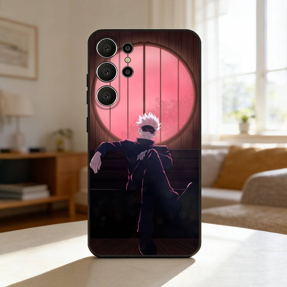 J-Jujutsu K-Kaisen S-Satoru Gojo Phone Case For Samsung S26,S25,S24,S21,S22,S23,S30,Ultra,S20,FE,Lite,10,9,Black Cover