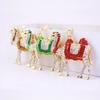 Colorful Rhinestone Camel Keychain: Cute Desert Animal Pendant for Bags and Keys