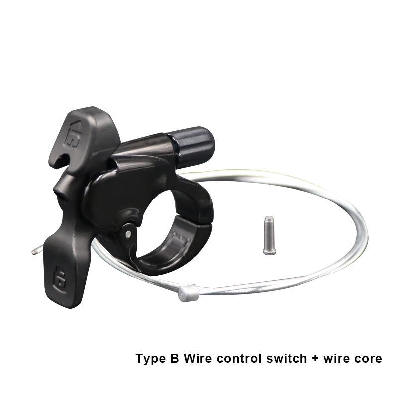 Рычаг дистанционного управления вилкой велосипеда с кабелем, кнопка блокировки из алюминиевого сплава, проводной контроллер для передней вилки горного велосипеда