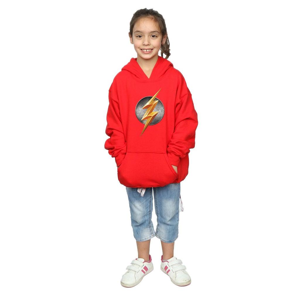 DC Comics Girls Justice League Movie Flash Emblem Hoodie