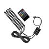 48 LED Car Interior Ambient Foot Light Music App Control Auto RGB Atmosphere Decorative Lamps  With USB Wireless Remote