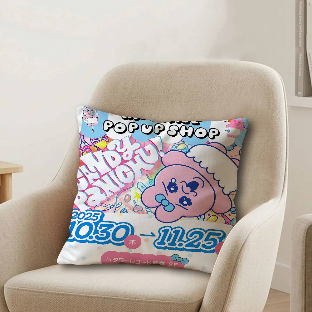 OOpanchu Usagi Cute Decorative Room Aesthetics Pillow Case Home Decor Bedroom Sofa Bed Couch Pillow Cover x
