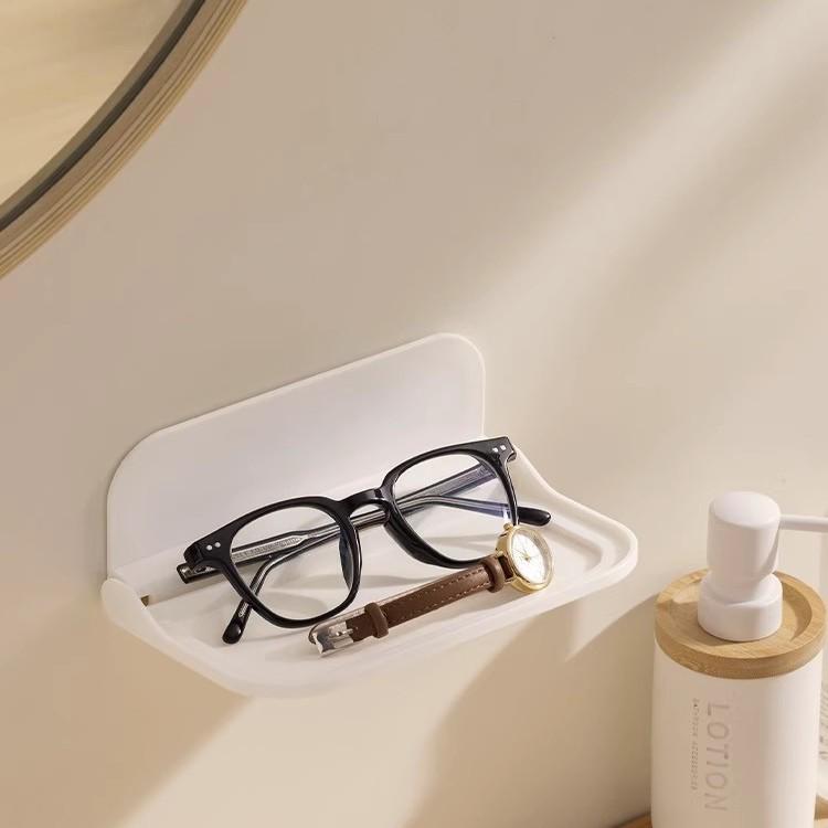 Настенная складная полка для хранения для ванной, кухни и прикроватной тумбочки