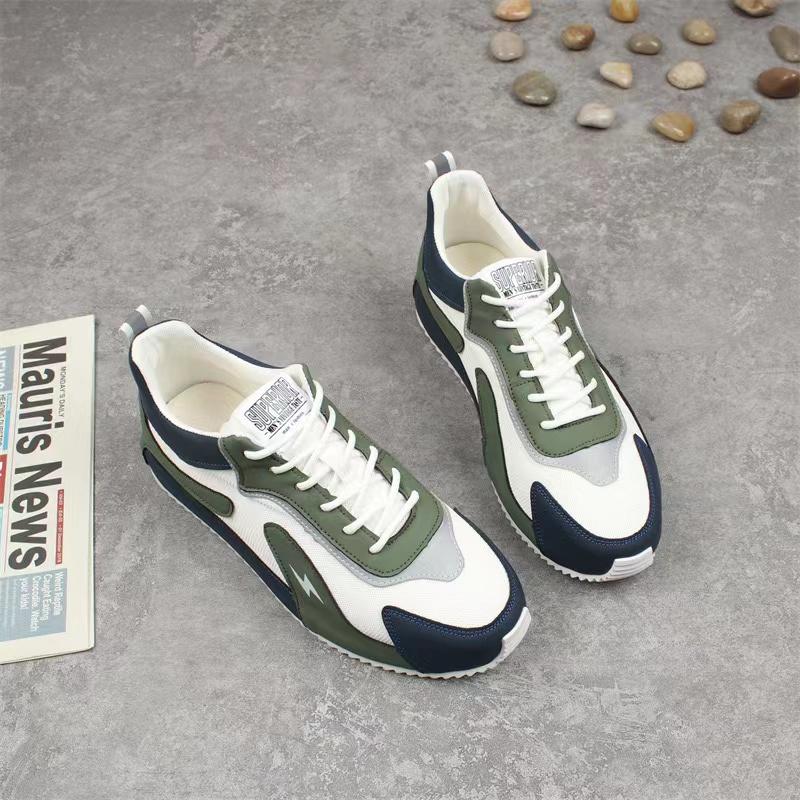 Модные спортивные кроссовки, спортивная обувь, кожаные балетки, баскетбольные балетки, граффити, толстые, беговые, высокая подошва, модные мужские кроссовки