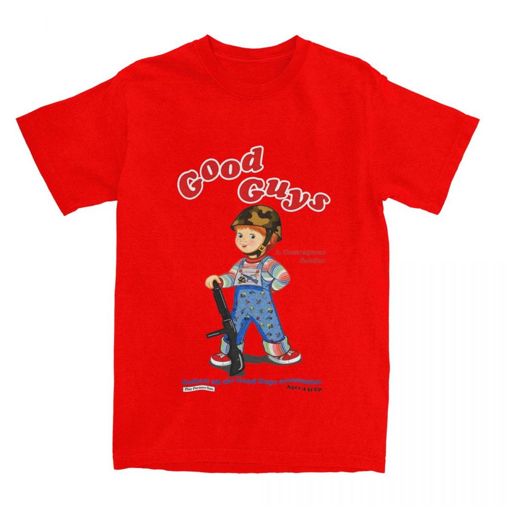 Футболка Good Guys Soldier Child's Play Chucky Merchandise для мужчин и женщин, кукла Чаки в стиле ужасов 80-х, винтажные хлопковые футболки с графическим принтом