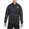 ФК Dri-FIT Барселона Влагоотводящая Футбольная Рубашка с Воротником-стойкой на Молнии с Длинным Рукавом Мужские Топы DB7813-014