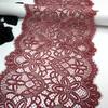 Кружево Шантильи с ресничками, эластичное, бордовое, шириной 22,5 см, для нижнего белья, бюстгальтеров, одежды, шитья и рукоделия