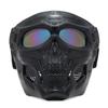 Motorcycle Skull Mask, Outdoor Riding Windproof and Dustproof Belt with Goggles Mask for Men Women