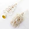 Bohemian Hand Woven Christmas Pendants Cotton Rope Braided Xmas Ball Tree Bell Tassel Hanging Ornaments For Festival Party Decor