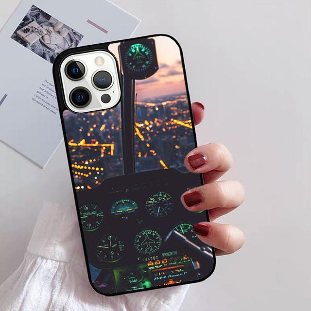 AIRCRAFT COCKPIT DASHBOARD Phone Case Cover For iPhone 17 Air 13 15 Pro Max 16 14 Plus 12 11 Apple max coque