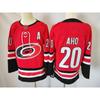 Hockey Jersey Hurricanes Team 20 37 Adult Mens Ice Sport Uniform Winter Sports Basketball Style