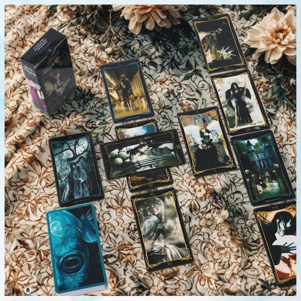 Dark Angels 78 Tarot Japanese Instruction Manual Authentic I.I.J Tarot, Cards, Angel, Darkness, Reading, Included,