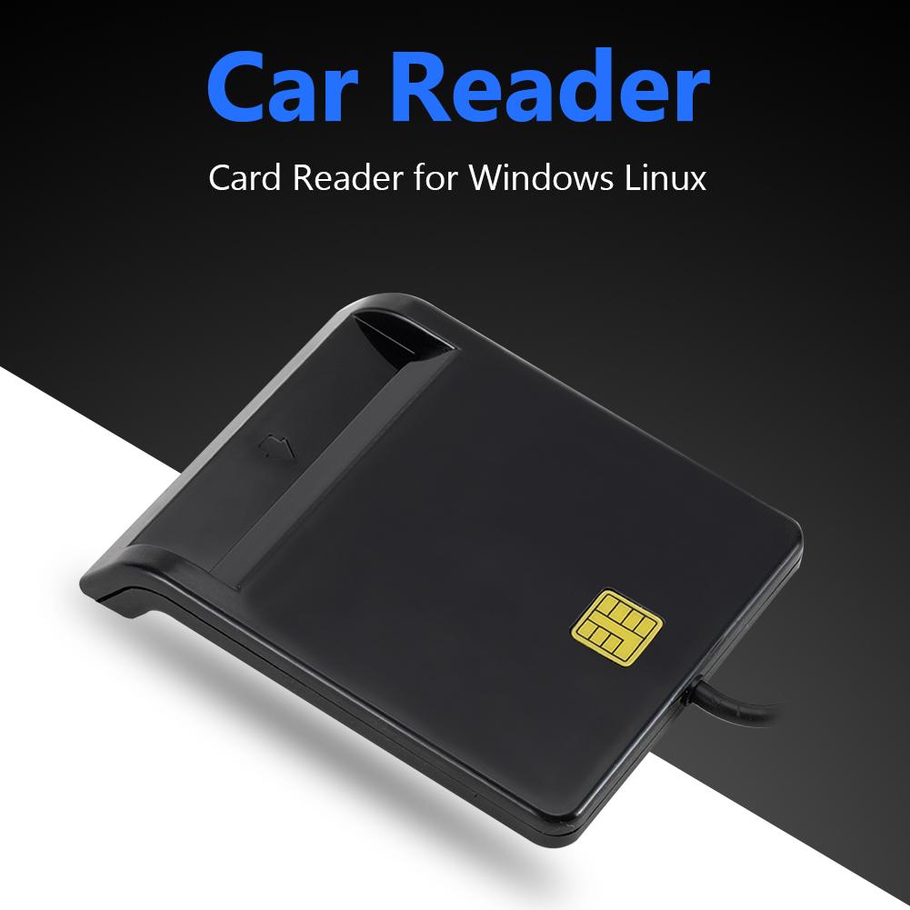 Портативный USB 2.0 считыватель смарт-карт DNIE ATM CAC IC ID Банковская карта SIM-карта Клонер Соединитель для Windows Linux Считыватель карт