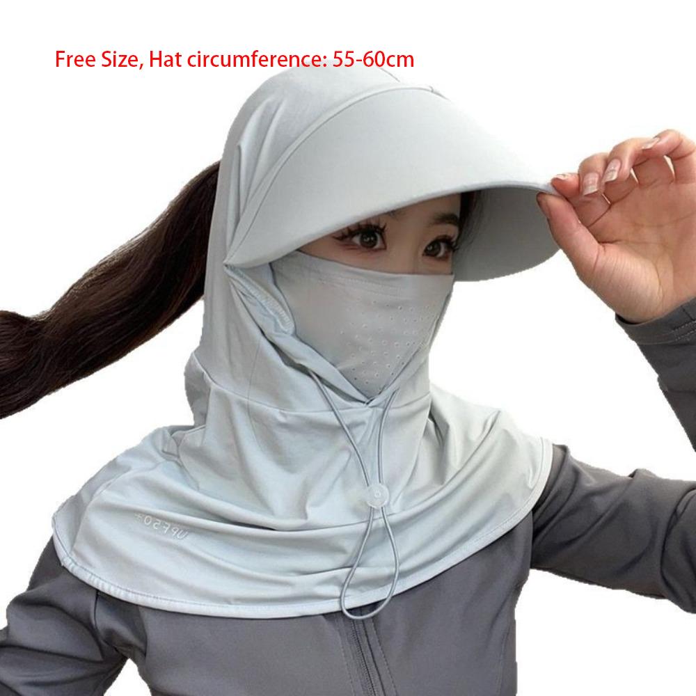 Кепка-козырек из ледяного шелка, дышащая, солнцезащитная, новая летняя кепка для занятий спортом на открытом воздухе