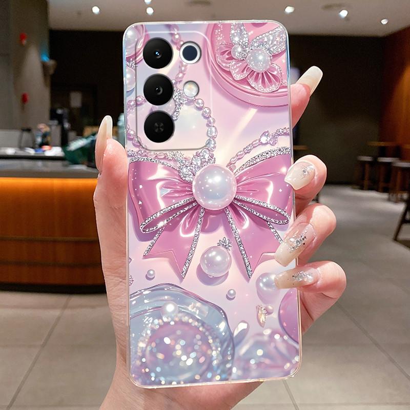 Чехол для Realme C85 Pro 2025 Прозрачный Модный Цветок Бабочка Мягкий ТПУ Силикон Чехол для Телефона для RealmeC85 Pro 4G RMX5555