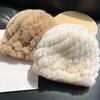 Шапка из натуральной шерсти кролика Рекс, женская утолщенная меховая шапка, меховая, защита от холода и тепла, плюшевая вязаная шапка, шапка Баотоу, осень и зима