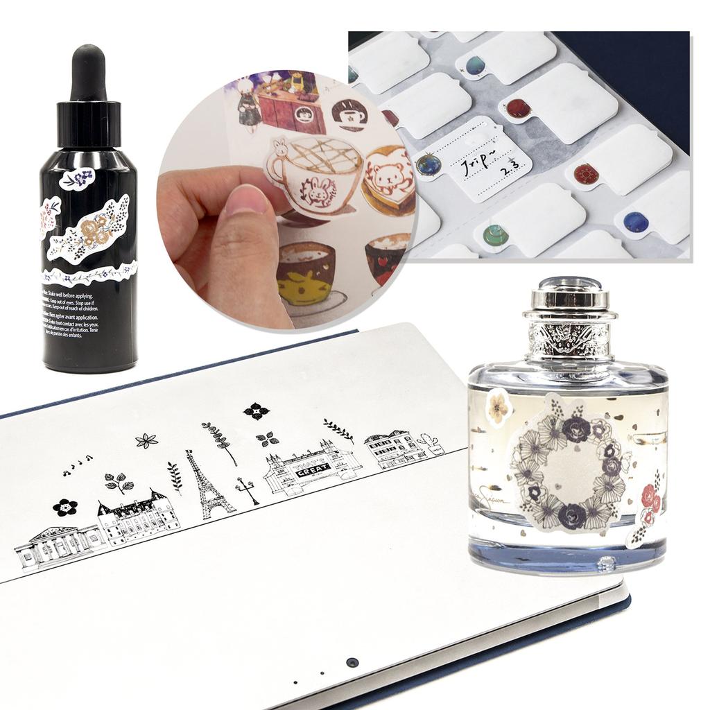 Декоративный набор наклеек для взрослых, дизайны 72 листа, 12 тем, японские бумажные наклейки, различные декоративные наклейки, самоклеящиеся наклейки, граффити-патчи