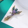 Exquisite Luxury Full Crystal Animal Hummingbird Brooches For Women Clothing Coat Accessries Gifts