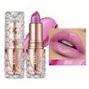 Shimmering Lipstick Long-Lasting Waterproof Lipstick Smooth Texture Full Coverage Glitter Lipstick Available In Black Golden Red Pink Lip Makeup