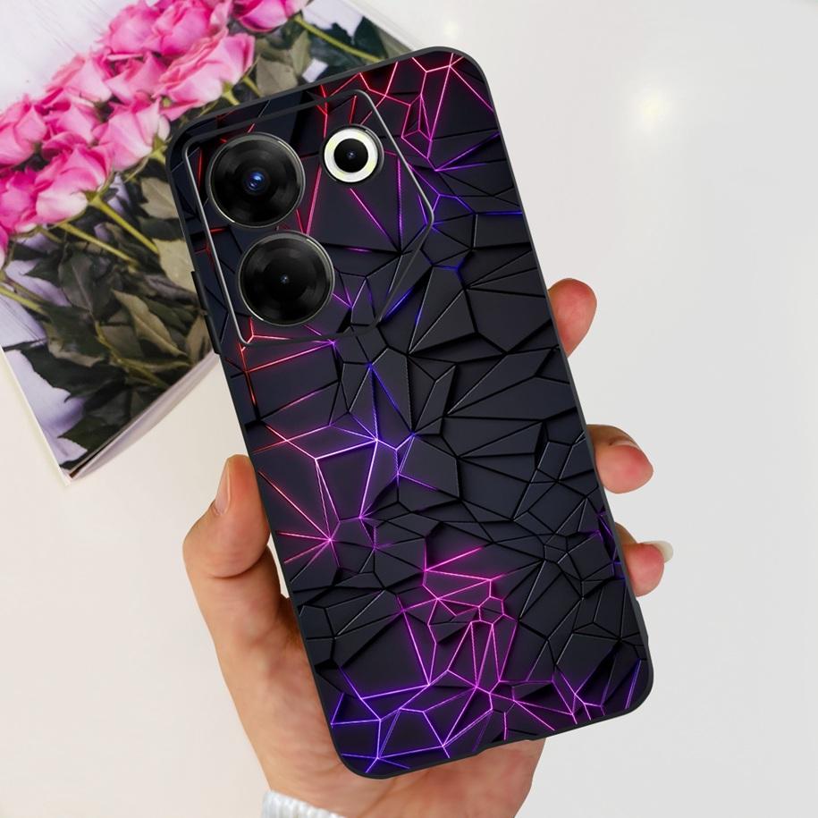 Чехол для Tecno Camon 20 Pro 5G Мраморная крышка для Tecno Camon 20 Бампер Мягкие силиконовые чехлы для телефона Для Camon20 Pro CK8n CK7n Fundas