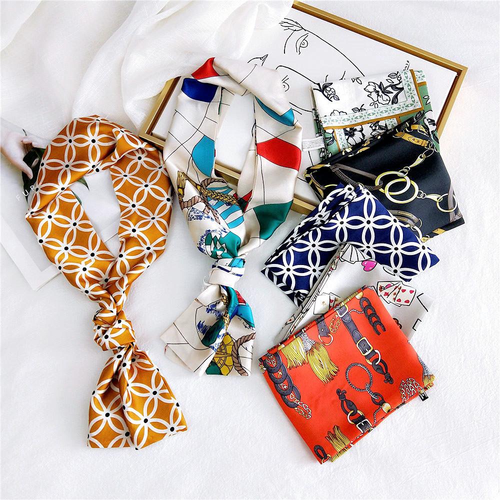 New Scarves Silk Scarves Women'S Spring And Autumn Season Long Decorative Professional Scarves Summer Thin Styles Paired With Shirts Stylish