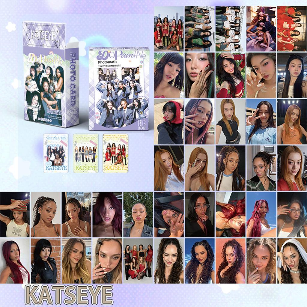 Коробка из 50 штук, 57x86 мм, карточки/открытки Lomo со звездами корейских женских групп.