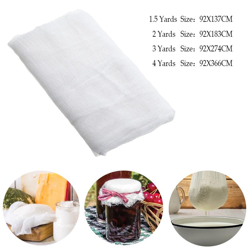1pcs Cotton Gauze Muslin Cheesecloth Fabric Butter Cheese Wrap Cloth DIY Soy Pressing Mold Kitchen Gadget Baking Ferment Pastry 1