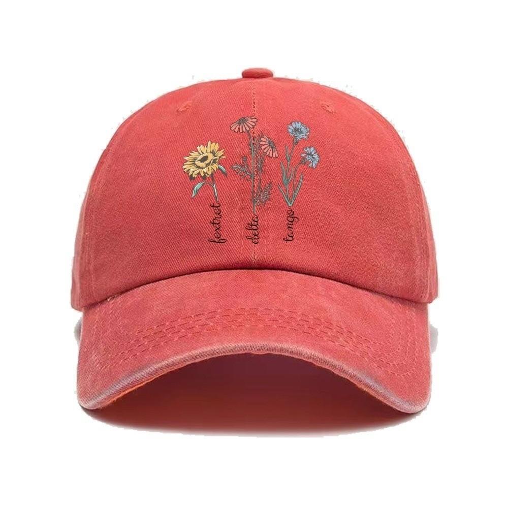 Vintage Printed Baseball Cap Casual Snapback Cap Retro Dad Sun Hat  Hiking