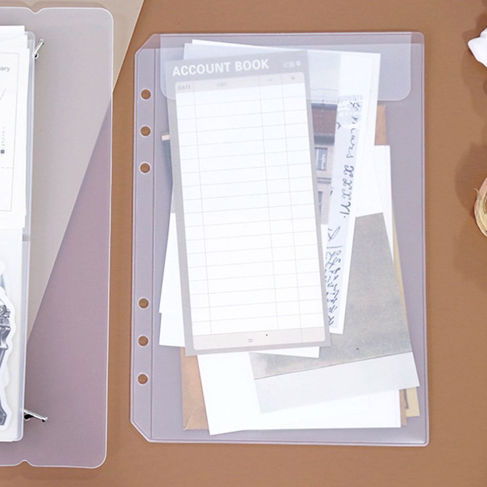 10Pcs A6 Loose-Leaf Card Package Hyaline Page Business Card Book Durable Budget Binder