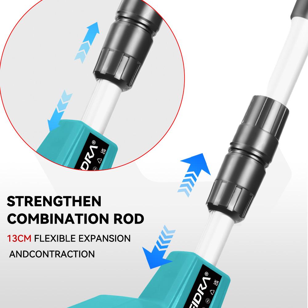 Yofidra Бесщеточный электрический садовый культиватор, газонокосилка, роторный культиватор для обработки почвы, садовый инструмент, подходящий для аккумуляторных штифтов Makita 18 В