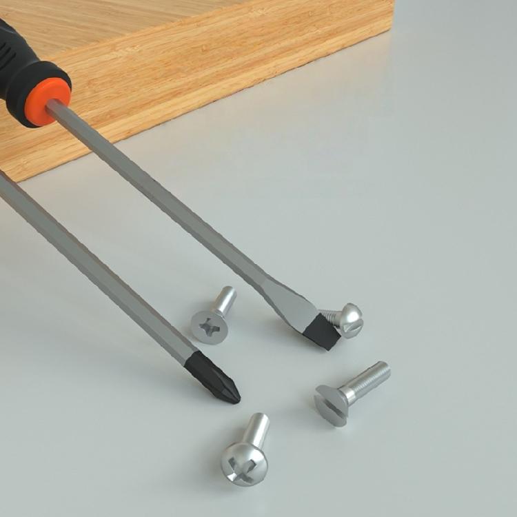 Промышленная Профессиональная Крестовая/Прямая Отвертка Подушечная Рукоятка Удлиненная Отвертка Магнитный Наконечник Подходит для Бытового Использования