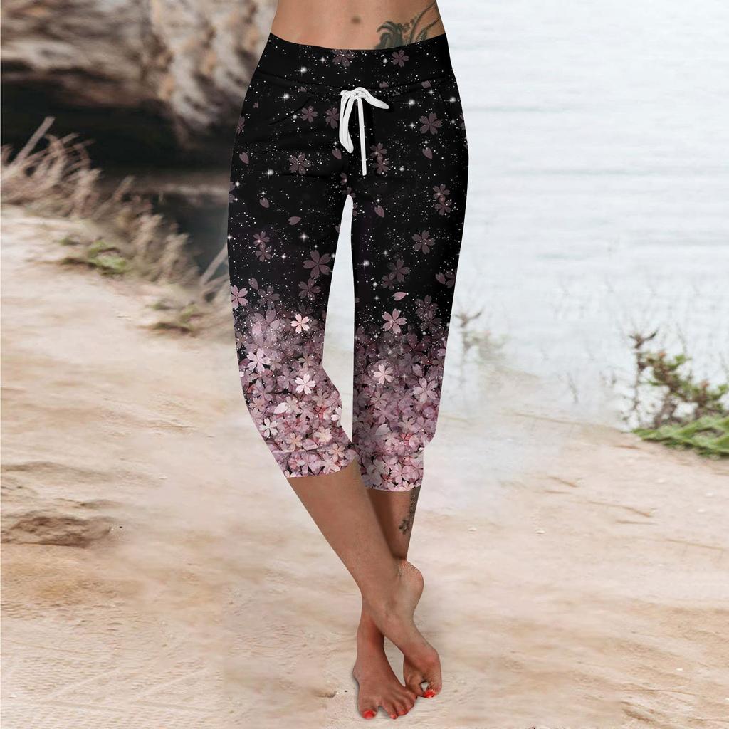 Брюки для женщин, укороченные шорты для женщин, летние новые повседневные эластичные модные повседневные брюки