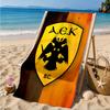 Aek Football Crest Beach Towel, Quick-drying, Easy to Care for, Suitable for Both Fitness and Beach Vacations,Sports Essential