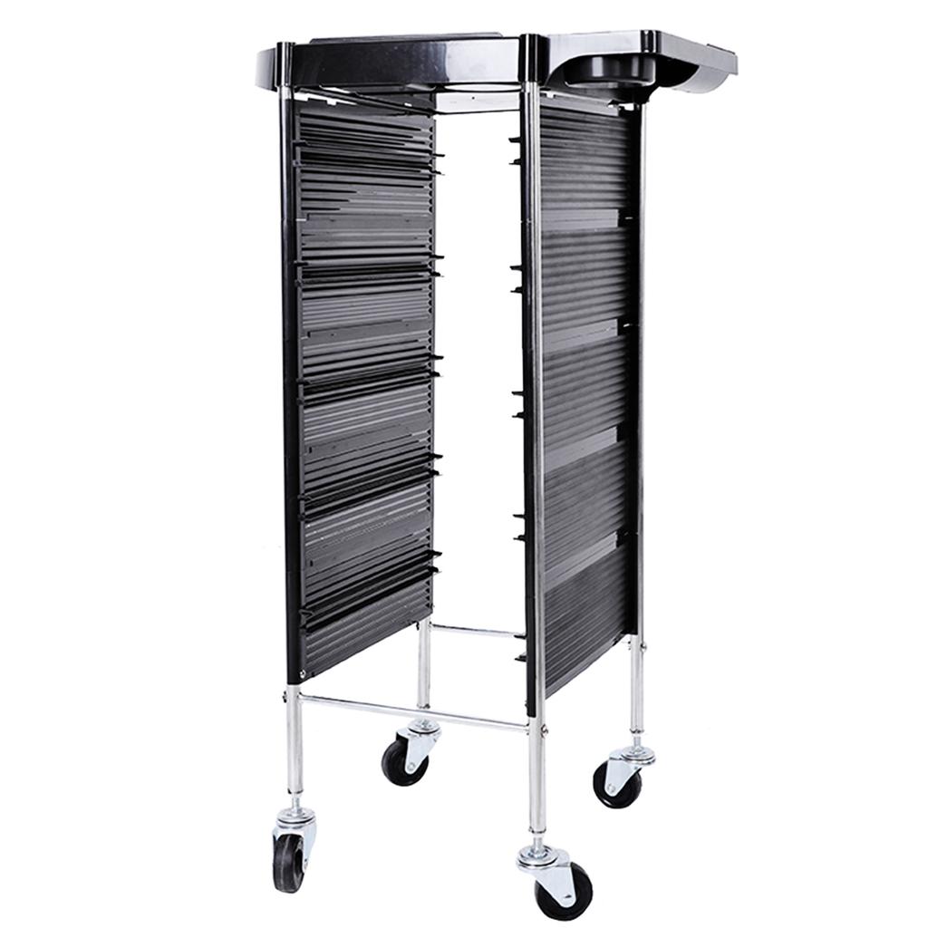 Hair Salon Instrument Storage Cart Adjustable Height Trolley Beauty Tools with 5 Drawers