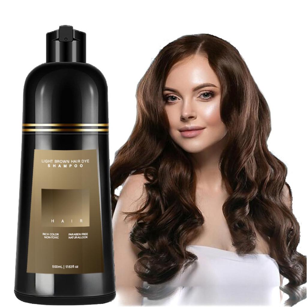 Dyestuff Shampoo Шампунь Нежно и быстро окрашивает, не раздражает окрашивание (черный/коричневый/светло-коричневый/красный/фиолетовый)