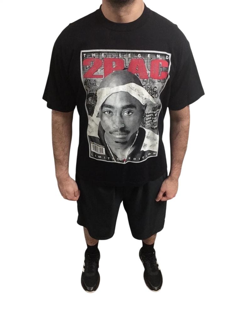 90s Vintage Tupac 2pac Magazine Cover T-shirt Rap Tee Full Size