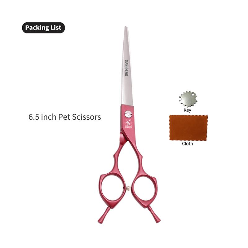 SANGELAR 6,5-дюймовые ножницы для стрижки домашних животных, ножницы для собак, инструменты для ухода за животными, кошками, ножницы для ухода за домашними животными, инструменты для ухода за шерстью домашних животных