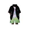 Li Ning Collaboration Loose Solid Color Casual Shorts Men Shorts Fluorescent-Ice-Yellow AKSSB47-3