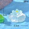 5 шт. мультяшные креативные фигурки цветов лотоса, светящиеся фигурки, украшения, сделай сам, ландшафт, украшения для дома, аксессуары, подарки