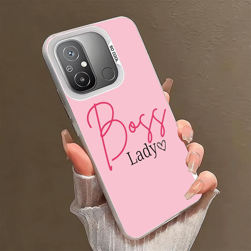 Girl Boss Lady Pink Shockproof Phone Case for Xiaomi Poco X7 X6 X5 X3 Pro F7 Ultra M8 Redmi 15C 15 14C 13C 12C 10C 13 12 10